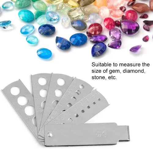 Vista 4 de Herramienta de medición de gemas, herramienta de joyería, accesorio de equipo de joyería, medidor de gemas, herramienta de medición de piedra