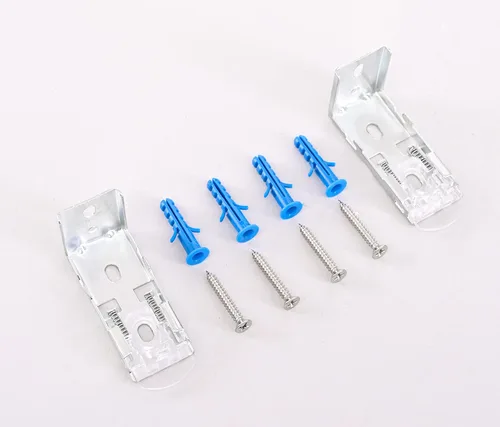 Vista 2 de Zebra - Juego de soportes de instalación de repuesto para persianas de ventana, fácil de instalar, para montaje interior o exterior