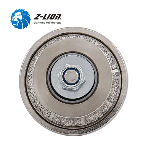 Vista 4 de Z-LION B5 3/16 "Diamond Hand Profile Wheel Router Bit Half Profiler Wheel para Granito Concrete Marble Edge con 5/8"-11 Rosca