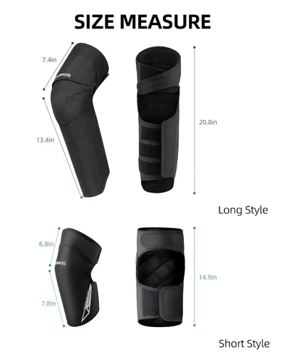Vista 7 de ROCKBROS Rodillera para motocicleta, calentador de piernas de invierno, resistente al viento, almohadilla cálida con protector de EVA