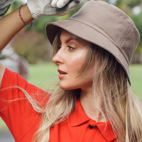 Vista 2 de PFFY Bucket Hat for Women Men Cotton Summer Sun Beach Fishing Cap
