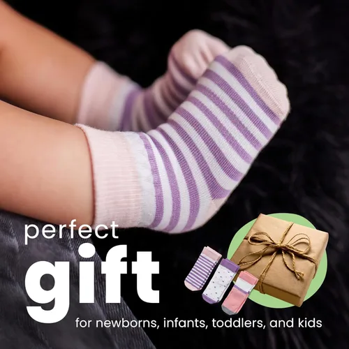 Vista 7 de squid socks Calcetines de viscosa de bambú 0-6M, 6-12M, 12-24M y 2T-3T Calcetines que se mantienen puestos