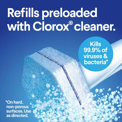 Vista 9 de Clorox ToiletWand - Recambios desinfectantes, cabezas de varita desechables, 30 unidades (el paquete puede variar)