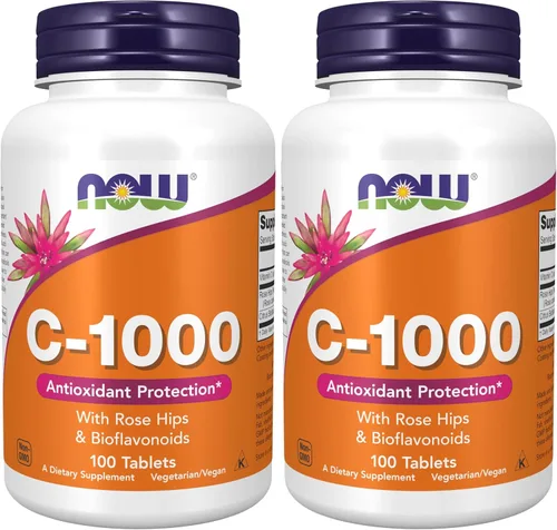 Vista 11 de NOW Suplementos, vitamina C-1,000 con escaramujos y bioflavonoides, protección antioxidante*, 100 tabletas