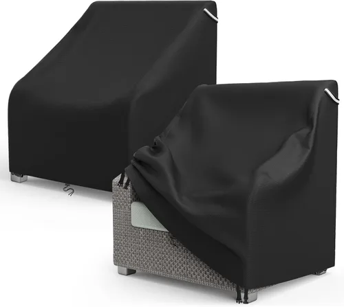 Vista 9 de AKEfit Fundas para sillas de patio impermeables para muebles de exterior, paquete de 1, fundas resistentes para sillas de exterior, impermeables