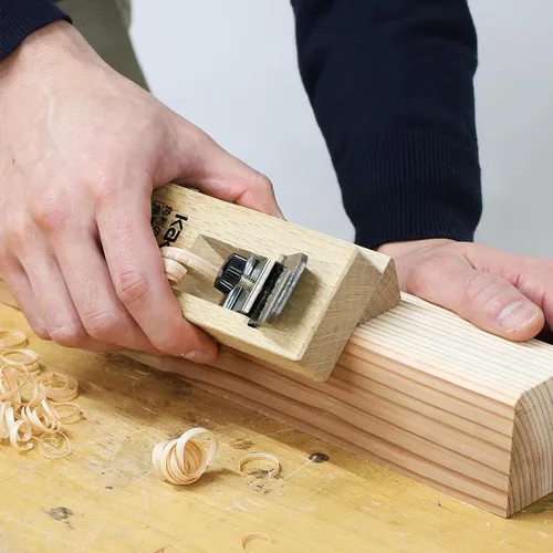 Vista 4 de KAKURI KANNA - Plano de chaflán para madera de 30, 45, 60 grados de ángulo ajustable, herramienta japonesa de chaflán para carpintería, hoja