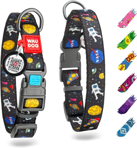 Vista 7 de Collar de nylon para perros con soporte de aire - Ajustable para perros grandes, pequeños y medianos - Collares para cachorros de razas grandes