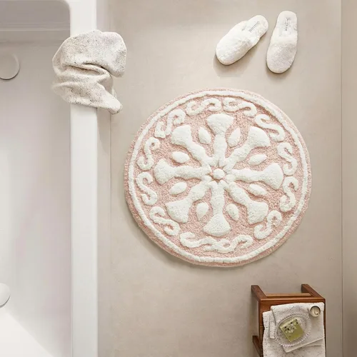 Vista 14 de Madison Park Casablanca 100% Cotton Tufted Bathroom Rugs Luxurious Plush Medallion Floral Pattern Bath Mat Absorbent, Quick Dry, Spa Design Shower