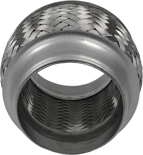 Vista 4 de RP Remarkable Power, RK7520-Tubo flexible de escape de doble trenza de acero inoxidable resistente de 3 "x 4