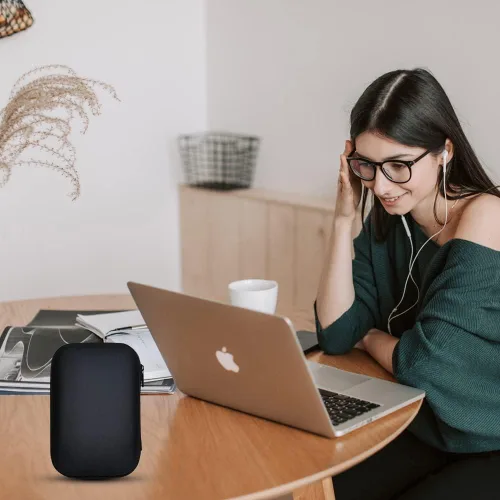 Vista 6 de Estuche de transporte para disco duro, organizador de almacenamiento, bolsa de transporte universal compatible con Western Digital WD Elements