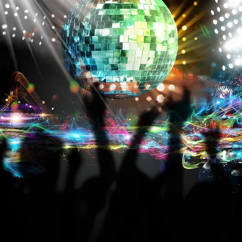 Vista 4 de Mudder 2 bolas de discoteca de espejo de 4 pulgadas, decoración de fiesta de discoteca de los años 70, bolas colgantes para fiesta de Navidad