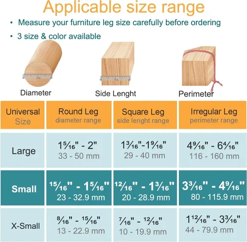 Vista 2 de 16 protectores de patas de silla para suelos de madera dura, almohadilla de fieltro de silicona para patas de muebles para proteger suelos