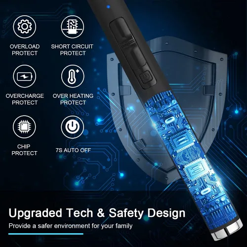 Vista 5 de ARECTECH Encendedor Eléctrico de Velas Recargable de Arco de Plasma Resistente al Viento para Velas Navidad Cocina Regalo de Cumpleaños para Mamá