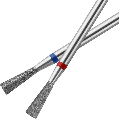 2 brocas de diamante para uñas de carburo cónico micro cutículas, brocas eléctricas rusas para limpiar debajo de las uñas, piel muerta y cutícula,