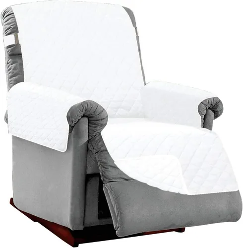 Vista 132 de Sofa Shield - Funda para sillón reclinable con correa patentada, protector de cojín, funda reversible diseñada en EE. UU. resistente a manchas