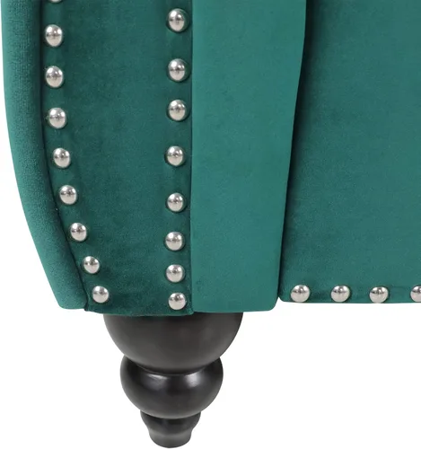 Vista 58 de RARZOE Moderno juego de sofá de 2 piezas, naranja, espuma, sofá biplaza y sofá Chesterfield