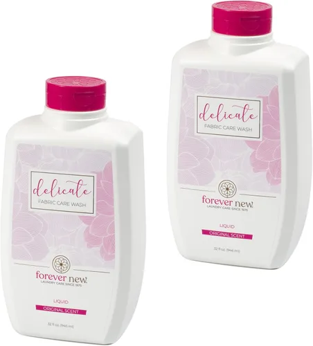 Vista 8 de FOREVER NEW Delicado detergente líquido hipoalergénico para ropa – 6 – 8 cargas grandes – Detergente de lavado suave para seda, cachemira, brasier