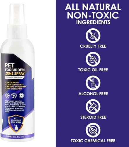Vista 4 de Spray antimasticable para perros y gatos, 5.9 fl oz, espray de manzana amarga para que los perros dejen de masticar, spray disuasorio eficaz