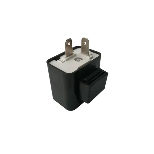 Relé de señal de giro de motocicleta de velocidad ajustable de 12 V (2 pines, cobre, normalmente abierto, enchufe, automático, montaje con tornillo)