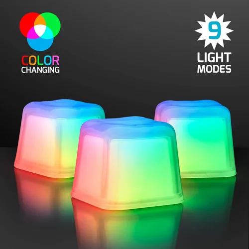 Vista 2 de Juego de 12 cubos de hielo LED multicolor de Hollywood Ice