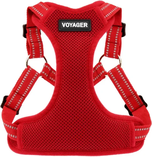 Vista 11 de Best Pet Supplies Voyager - Arnés ajustable, transpirable, antitirones, para perros pequeños, medianos y grandes, para caminar, trotar, fácil