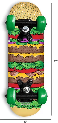 Vista 2 de Rude Boyz - Patineta de madera gráfica para niños 17 pulgadas