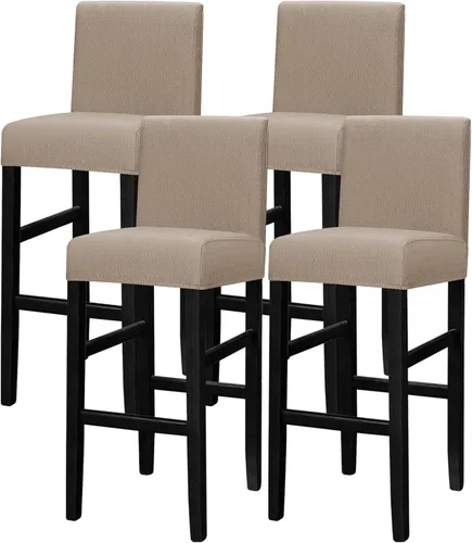 Vista 30 de Lellen - Fundas para taburete de bar de jacquard, fundas para silla de taburete de bar, fundas para silla de bar, fundas para taburete de bar
