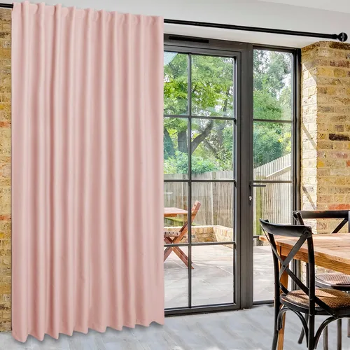 Vista 30 de DWCN - Cortinas para puerta corrediza de patio, cortinas extra anchas para puerta de vidrio, panel de cortina divisora de habitación con privacidad