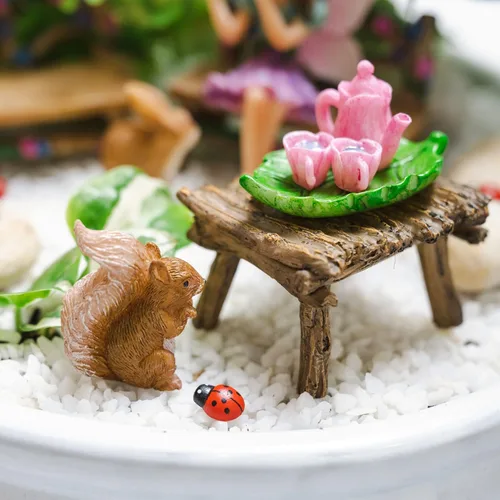 Vista 6 de Jardín de hadas – Accesorios y miniatura con figuras de jardín de hada (14 unidades) – Suministros de Pretmanns