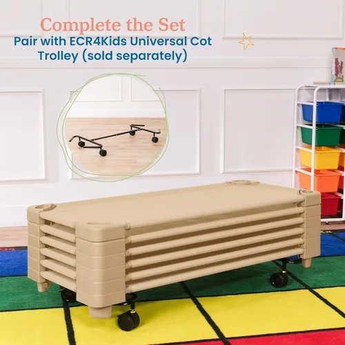 Vista 28 de ECR4Kids - Cama apilable para niños, para el cuidado diurno