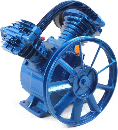 Vista 5 de Cabezal de bomba de compresor de aire 175PSI 3HP Cabezal de bomba de compresor de aire de doble cilindro, cabezal de compresor de aire universal