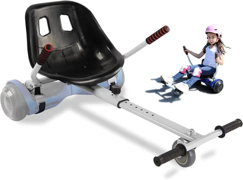 Vista 4 de Accesorio de asiento Hoverboard para scooter de equilibrio automático, kit de conversión de Go Kart con marco ajustable, accesorios para niños