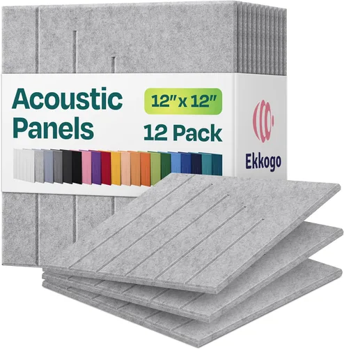 Vista 76 de Paneles acústicos de alta densidad para amortiguar sonidos, forma hexagonal, paquete de 12 unidades de 14" x 12.1" x 0.4", color turquesa océano