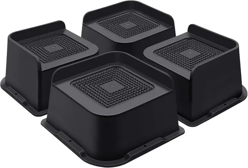 Vista 36 de ANNKUT Elevadores de cama de 1 pulgada resistentes, elevadores de muebles para cama, escritorio, mesa, sofá, sofá, elevadores de cama de gran