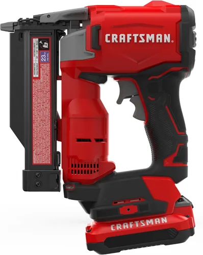 Vista 2 de CRAFTSMAN Kit de clavadora de pines V20, calibre 23, inalámbrico, batería y cargador incluidos (CMCN623C1)