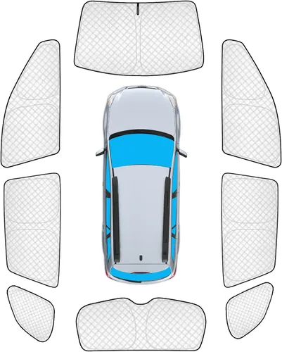 Vista 103 de KMF 6 piezas de parasoles gruesos para Mazda 3 Hatchback (No Sedán) 2014-2018 Accesorios, parasoles completos para parabrisas y ventanas de coche