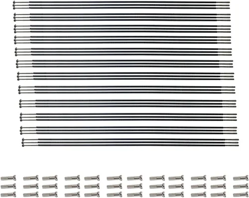 Vista 10 de Material de fibra de carbono Radios de bicicleta de 9.724 in - 12.087 in con tapas de cobre, cubo de tracción recta, radios de rueda plana recta