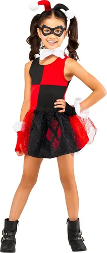 Vista 4 de Rubies DC Comics Villains: Harley Quinn Costume Tutu Dress for Kids