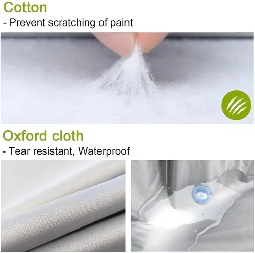 Vista 2 de NSIXLU Capas - Funda de coche compatible con Dacia Duster Logan Mcv Sandero impermeable para todo tipo de clima, resistente al viento, a prueba