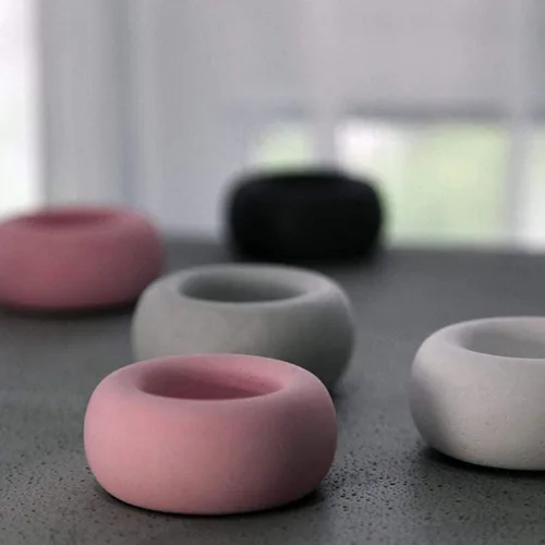 Vista 6 de Moldes de vela, Molde de silicona de cemento de hormigón molde de vela de bricolaje maceta de flores titular del molde de plantas suculentas