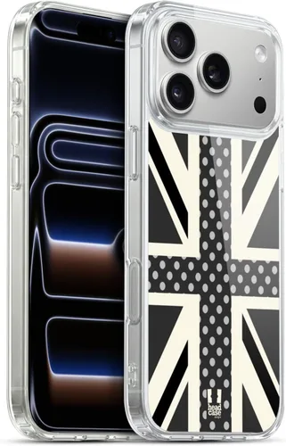 Vista 306 de Head Case Designs Blue Gingham Union Jack Collection - Funda de gel suave compatible con Apple iPhone 7 Plus/iPhone 8 Plus