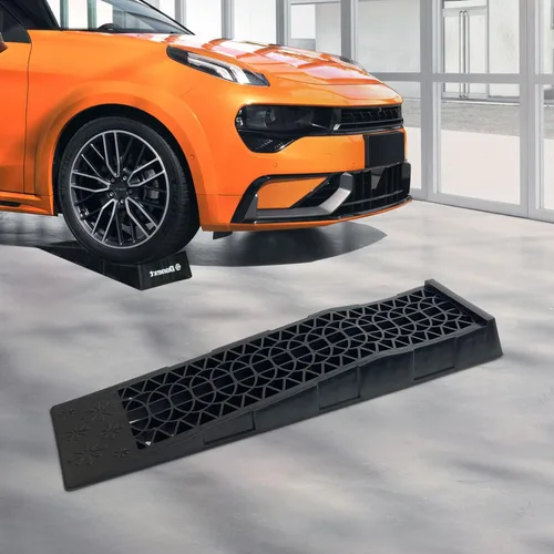 Vista 8 de Donext Ramps - Rampas de servicio de plástico de bajo perfil para vehículos de 3 toneladas, paquete de 2