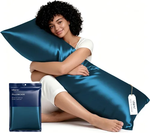 Vista 30 de MR&HM - Funda de almohada de satén 07- Azul marino
