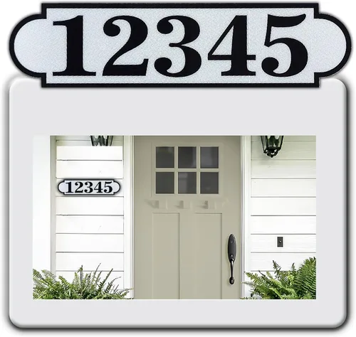 Vista 8 de Placas horizontales personalizadas de dirección para exterior, fabricadas en Estados Unidos con material compuesto de aluminio, placa de dirección