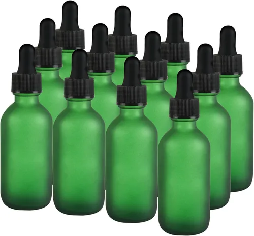 Vista 68 de NOOEEISS 4 piezas, botella con cuentagotas de 1 oz, botella de vidrio ámbar con cuentagotas, botellas de tintura con cuentagotas, acabado elegante
