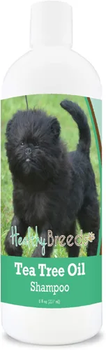 Vista 3 de Healthy Breeds Chow Chow Champú de aceite de árbol de té, formulado para pieles secas e irritadas, reduce la caspa, aroma de gaulteria, 8 onzas