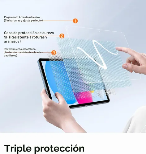 Vista 7 de [Usado] SMARTDEVIL - Protector de pantalla para iPad Mini 7ª/6ª (8.3 pulgadas, 2024/2021)