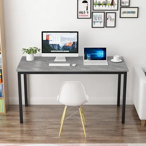 Vista 46 de DlandHome Escritorio pequeño para computadora de 31.5 pulgadas, mesa de escritura para espacios pequeños, mesa de estudio, escritorio para Negro