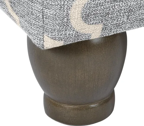 Vista 117 de HomePop Decoración para el hogar K7646-A877 Otomana tapizada moderna rectangular de almacenamiento Otomana con tapa con bisagras