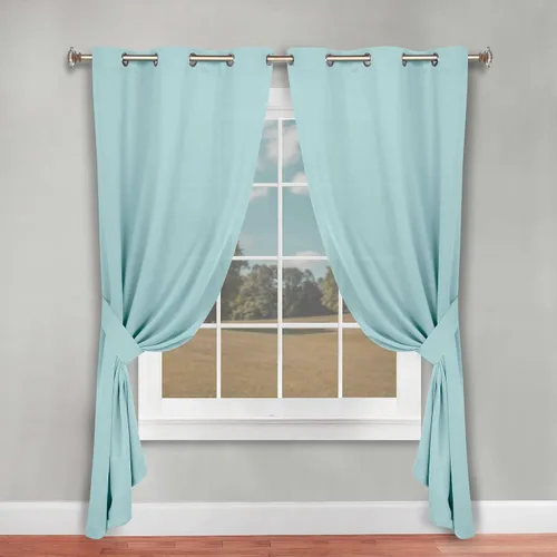 Vista 102 de Superior Blackout Curtains, Room Darkening, Bedroom, Drapes, Kitchen, Living Room Window Accents, Sun Blocking, Thermal, 2 Pack, Solid Blackout